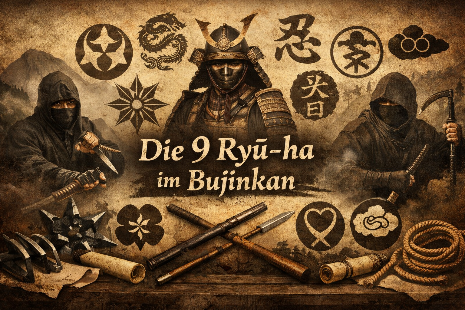Die 9 Ryū-ha im Bujinkan &ndash; Herkunft, Unterschiede und Bedeutung